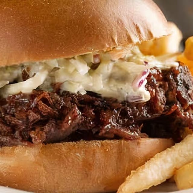 Mi Cherry BBQ Pulled Pork Sandwich.