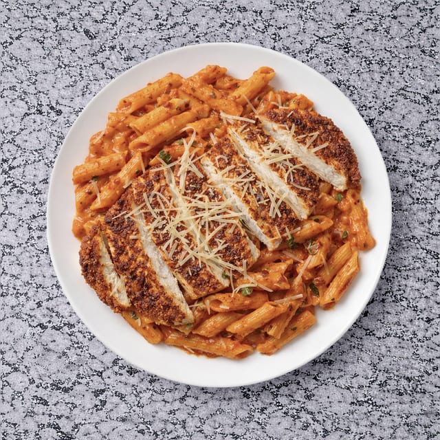 Vodka Chicken Parmesan Pasta.