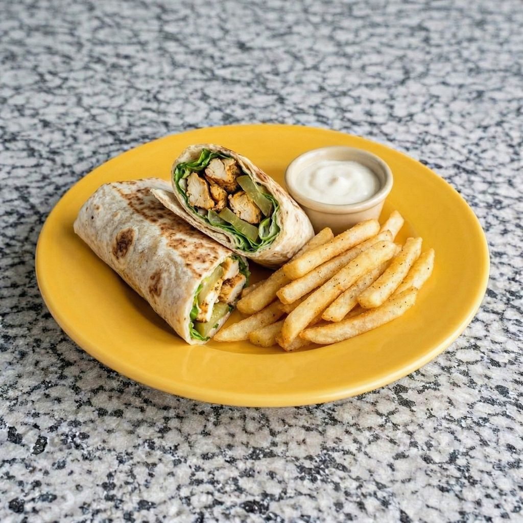 Shawarma-ish Chicken Wrap.