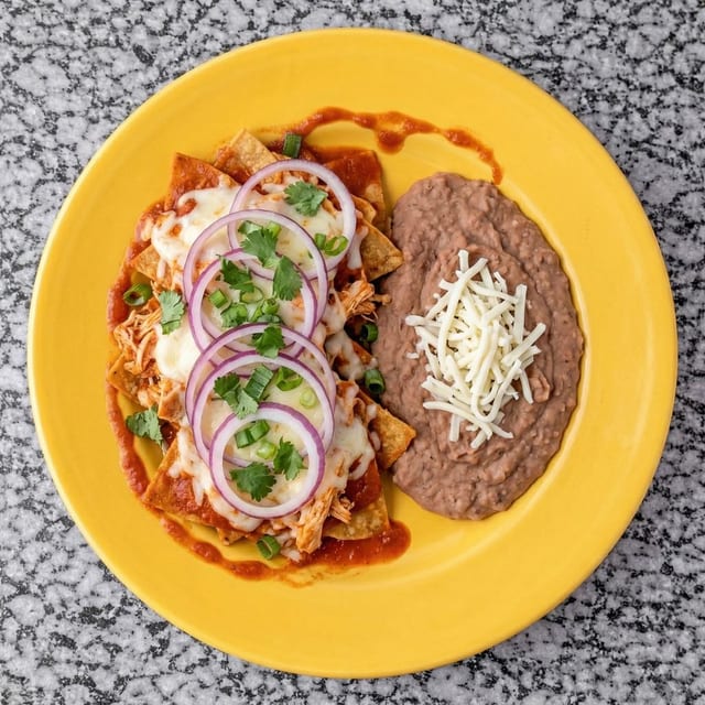 Chicken Chilaquiles.