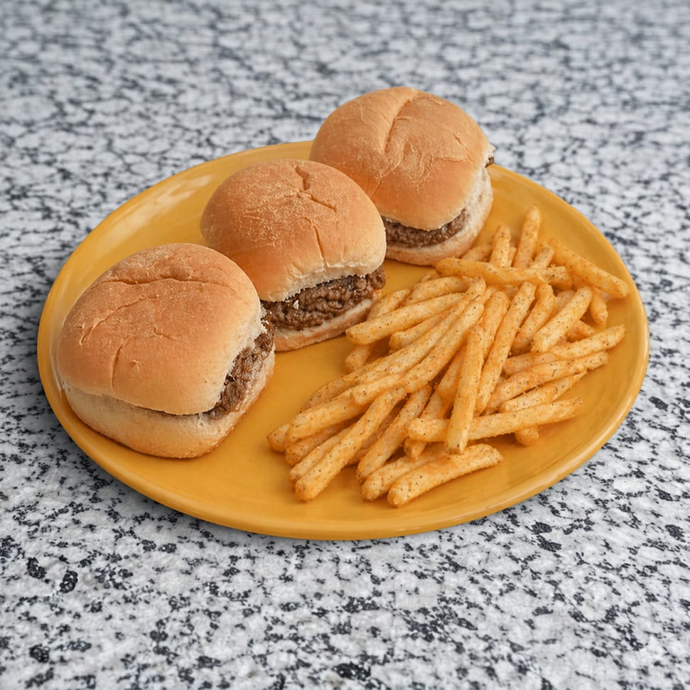 Cheese Burger Sliders.