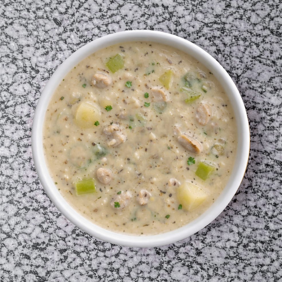 Clam Chowder Soup.